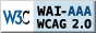 Logo poziomu zgodności AAA, W3C WAI WCAG 2.0